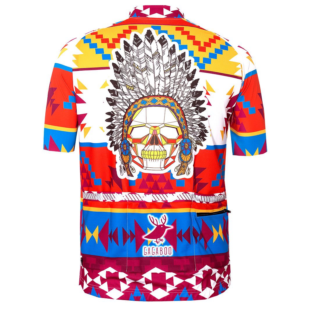 Pánský cyklistický dres Navajo na zip - krátký rukáv