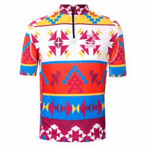 Pánský cyklistický dres Navajo na zip - krátký rukáv